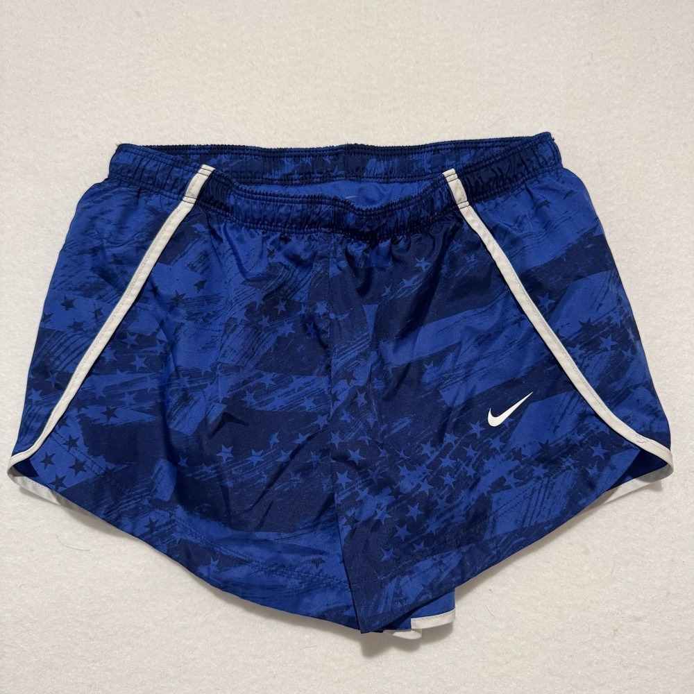 Nike Girls Medium Running Shorts Dri-Fit‎ Tempo Blue Standard Fit NWOT